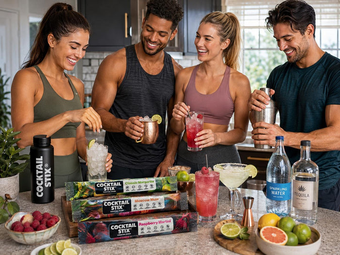 Before and After Drink Hack: Turn Plain Sparkling Water Into a Main Character Sip