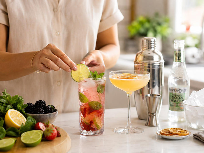 Sugar free cocktail mix used to make easy cocktails and mocktails at home